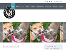 Tablet Screenshot of bellasbullybuddies.org